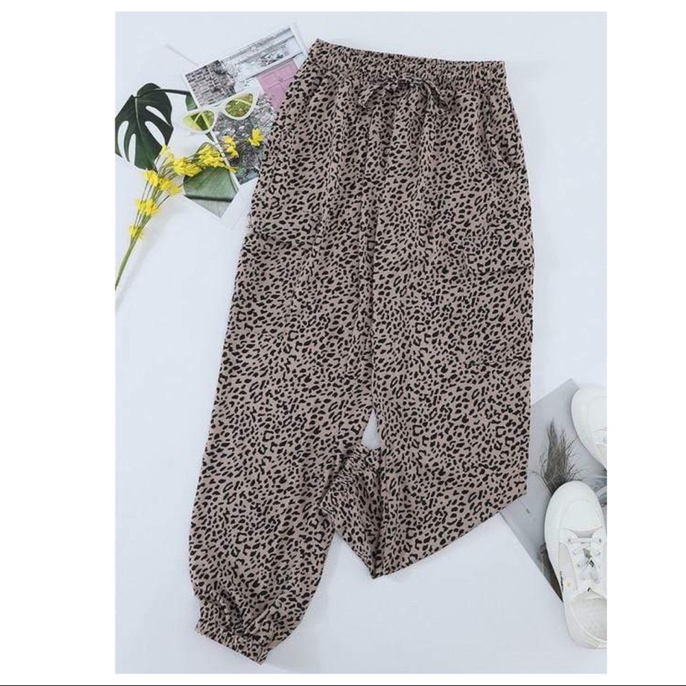 WISHING YOU THE BEST CHEETAH JOGGERS - Picture 2 of 14